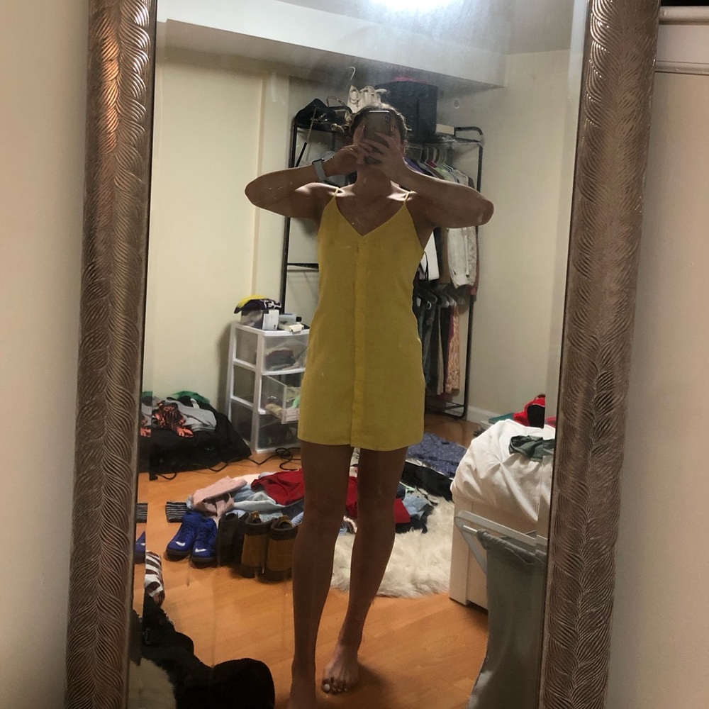 Boho Yellow mini sundress
